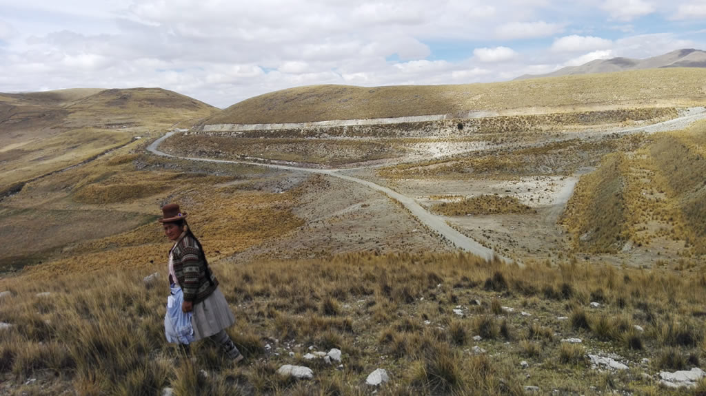 El sector Paccpaco, en Alto Huancané, se encuentra al frente del depósito de relaves mineros Camaccmayo de la antigua Xstrata Tintaya. Foto: Milagros Salazar.